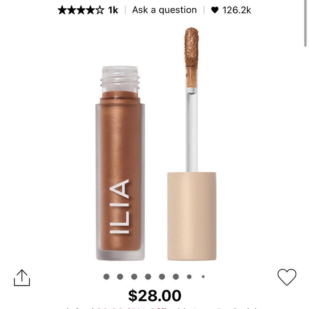Ilia liquid powder eye shadow tint in sheen. Never used, but no box